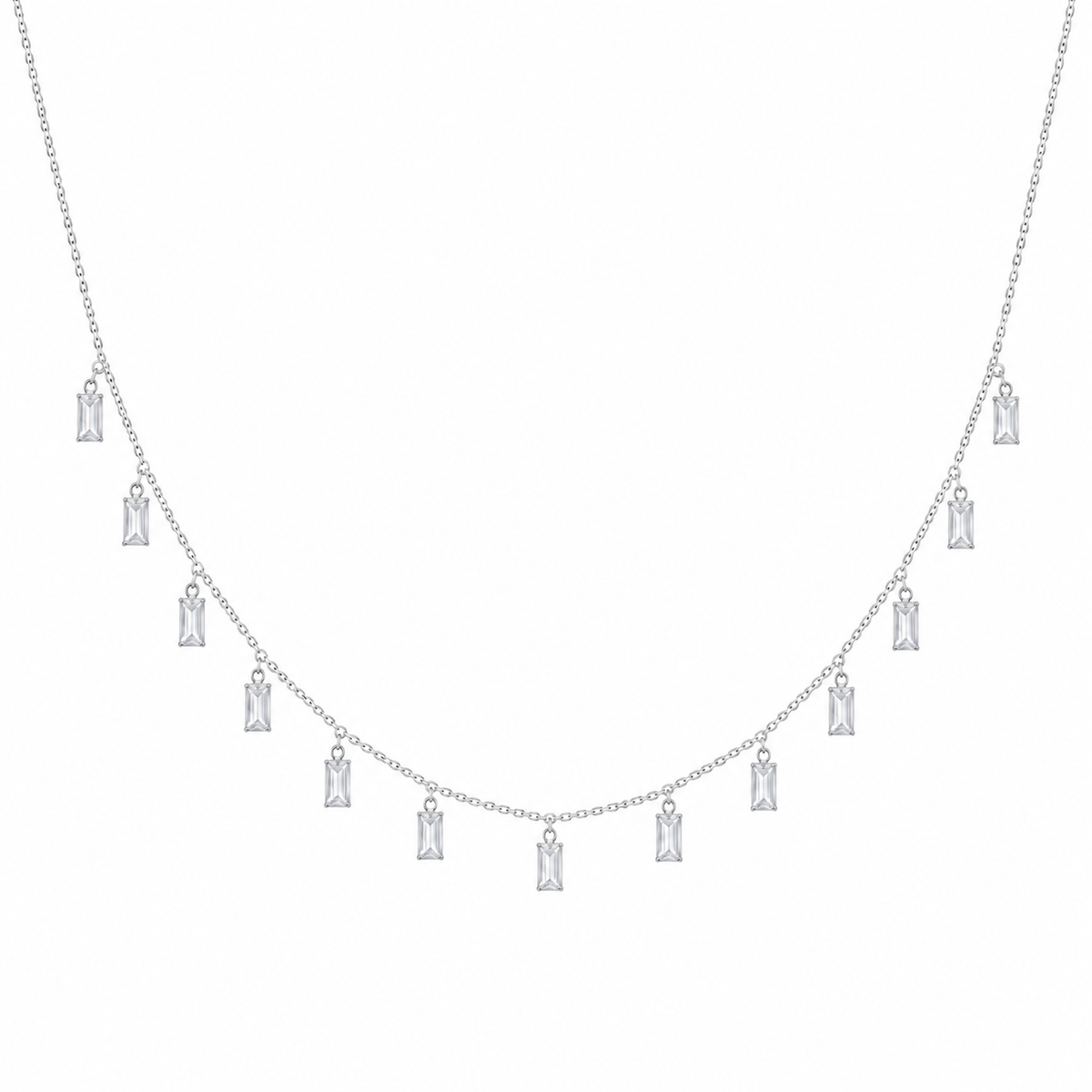 Baguette Bliss Necklace by The 925 Club - image 2