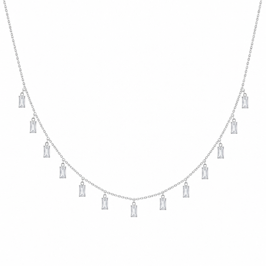 Baguette Bliss Necklace by The 925 Club - image 2