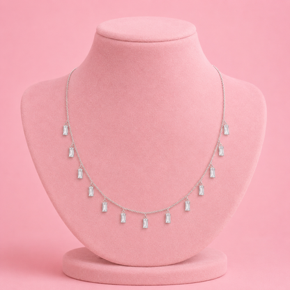 Baguette Bliss Necklace by The 925 Club - image 3