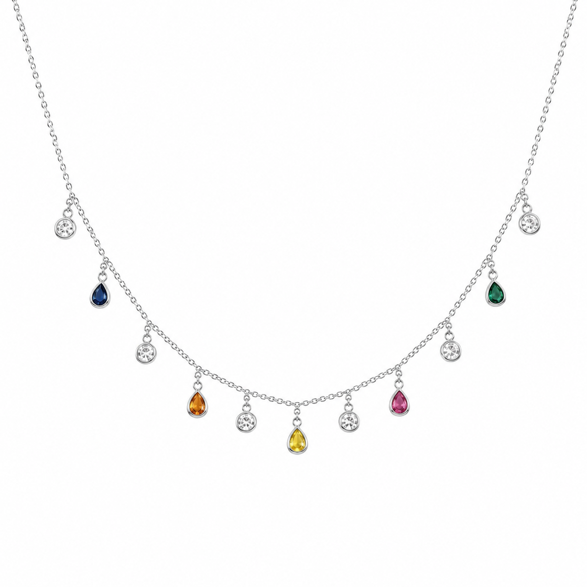 Rainbow Dew Necklace by The 925 Club - image 2