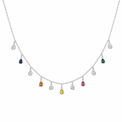 Rainbow Dew Necklace by The 925 Club - image 2