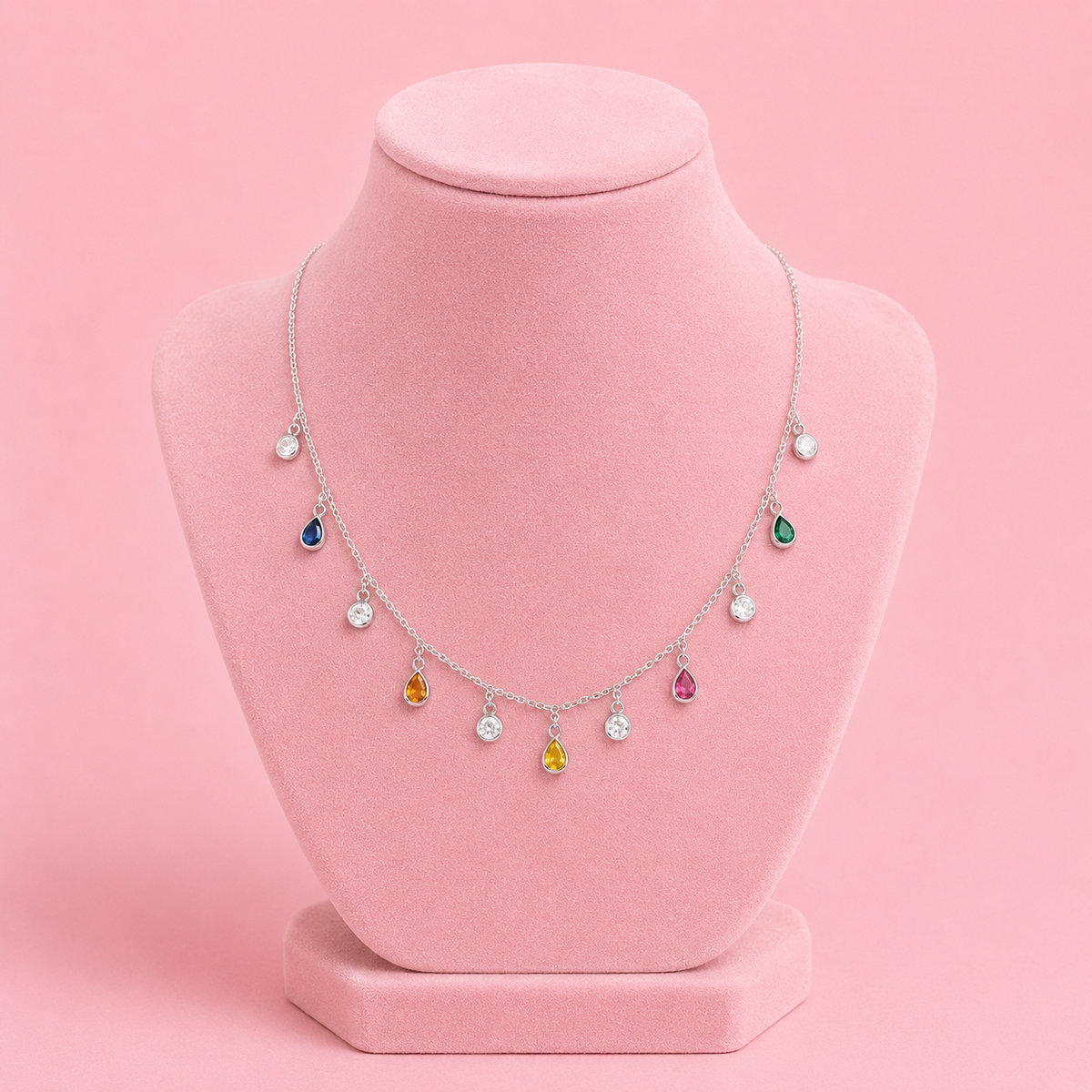 Rainbow Dew Necklace by The 925 Club - image 3
