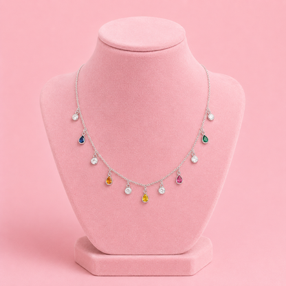 Rainbow Dew Necklace by The 925 Club - image 3