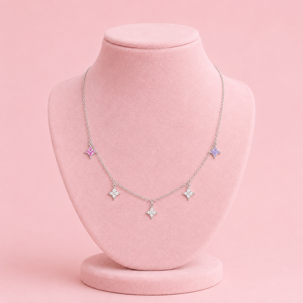 Pastel Spark Necklace by The 925 Club - image 3