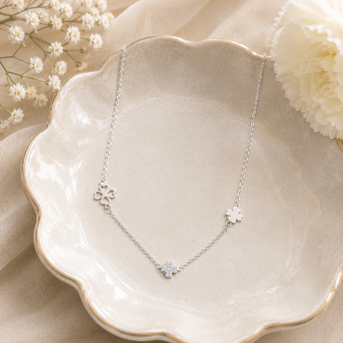 Bloom Trio Chain by The 925 Club - image 3