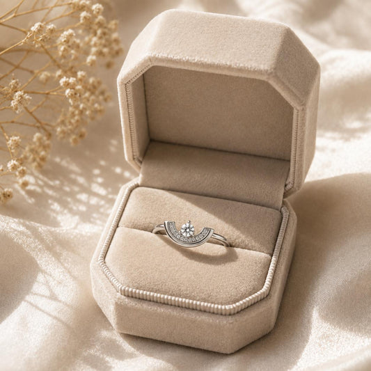 Luna Spark Adjustable Ring by The 925 Club