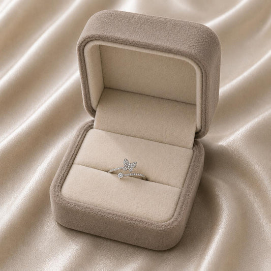 Butterfly Bliss Adjustable Ring by The 925 Club