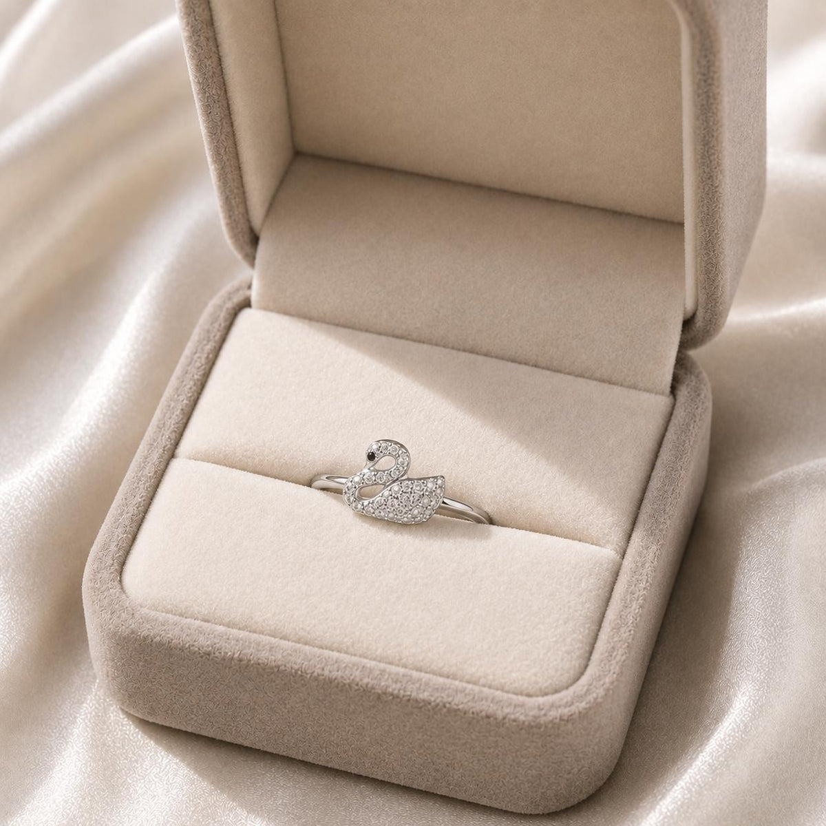 Royal Swan Adjustable Ring by The 925 Club