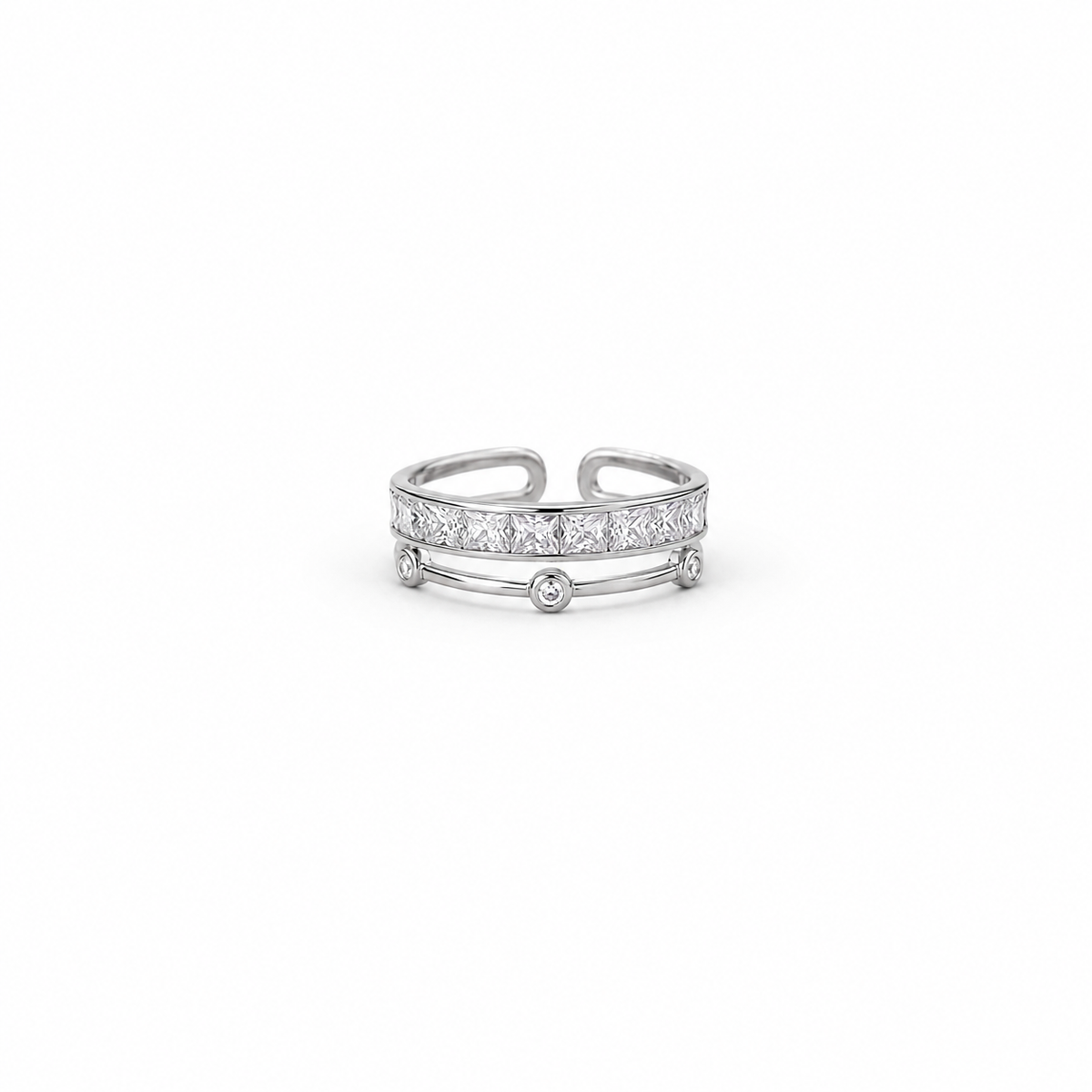 Sparkline Adjustable Ring by The 925 Club - image 2