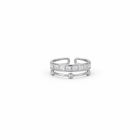 Sparkline Adjustable Ring by The 925 Club - image 2