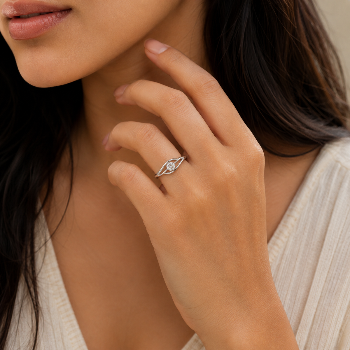 Twist & Shine Adjustable Ring by The 925 Club - image 3