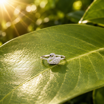 Royal Swan Adjustable Ring by The 925 Club - image 3