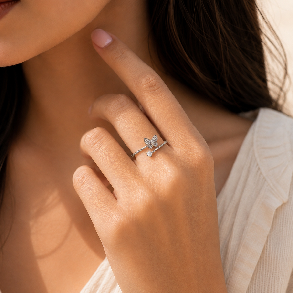 Butterfly Bliss Adjustable Ring by The 925 Club - image 3