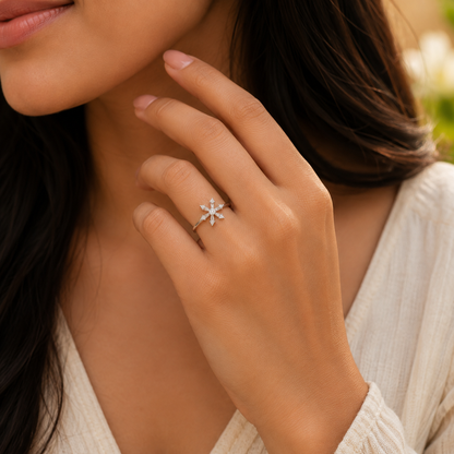 Snow Kiss Adjustable Ring by The 925 Club - image 3