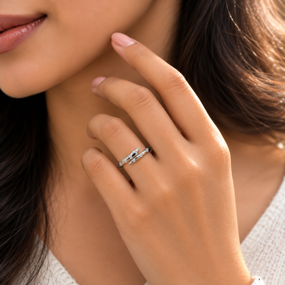 Snake Adjustable Ring by The 925 Club - image 3