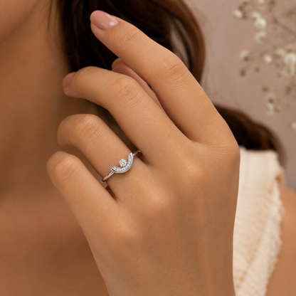 Luna Spark Adjustable Ring by The 925 Club - image 3