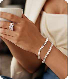 Silver jewellery styling
